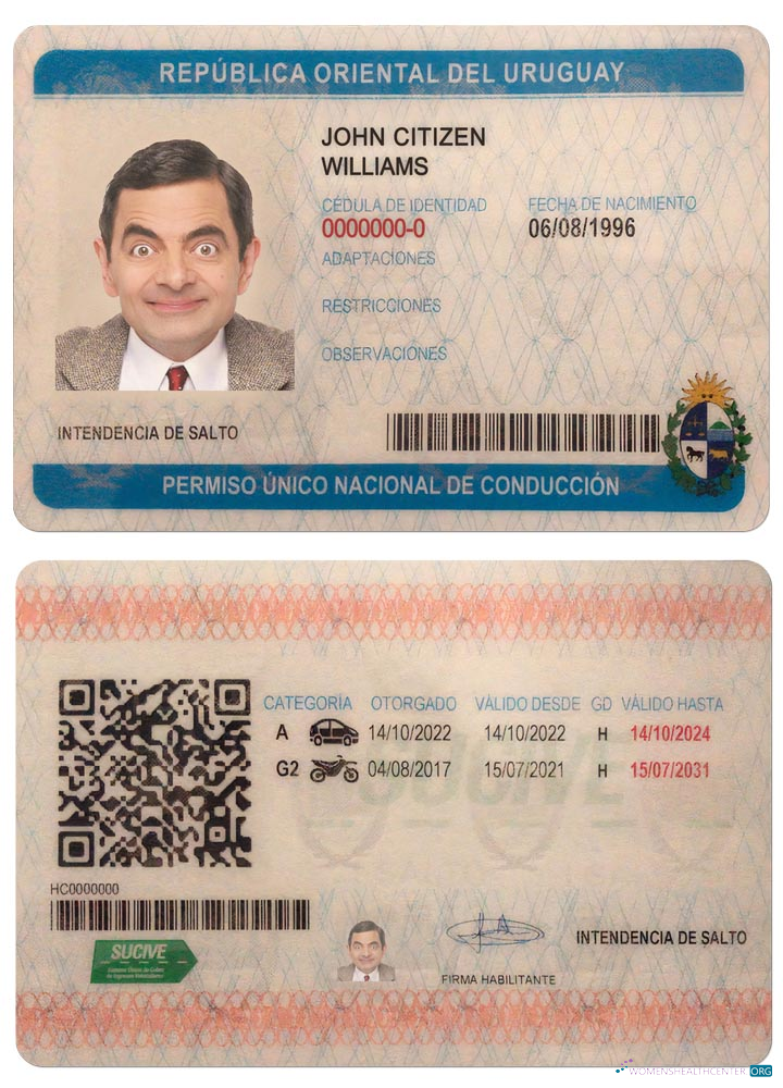download Uruguay driving license